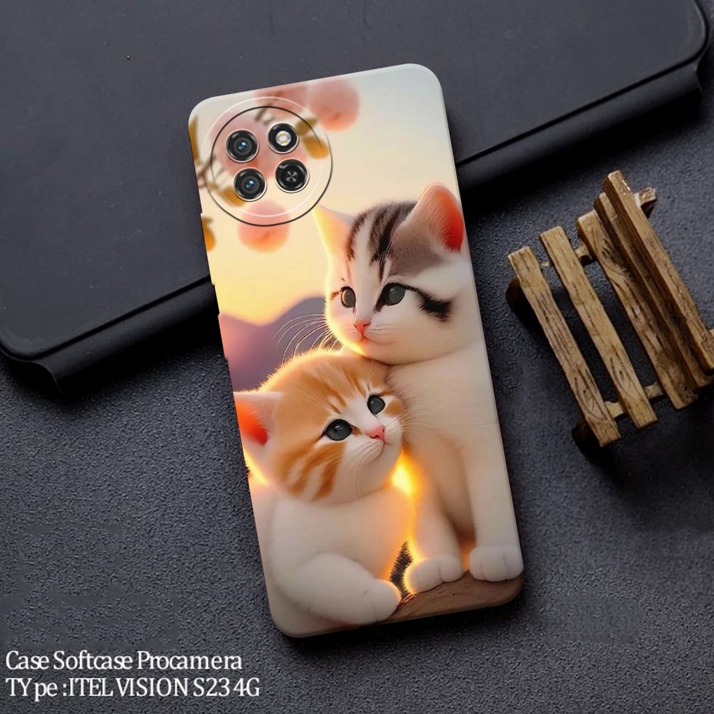 Casing Hp Itel S23 Terbaru - Fashion Case Kucing - Case Hp Itel S23 - Soft Case Hp Itel S23 - Kesing