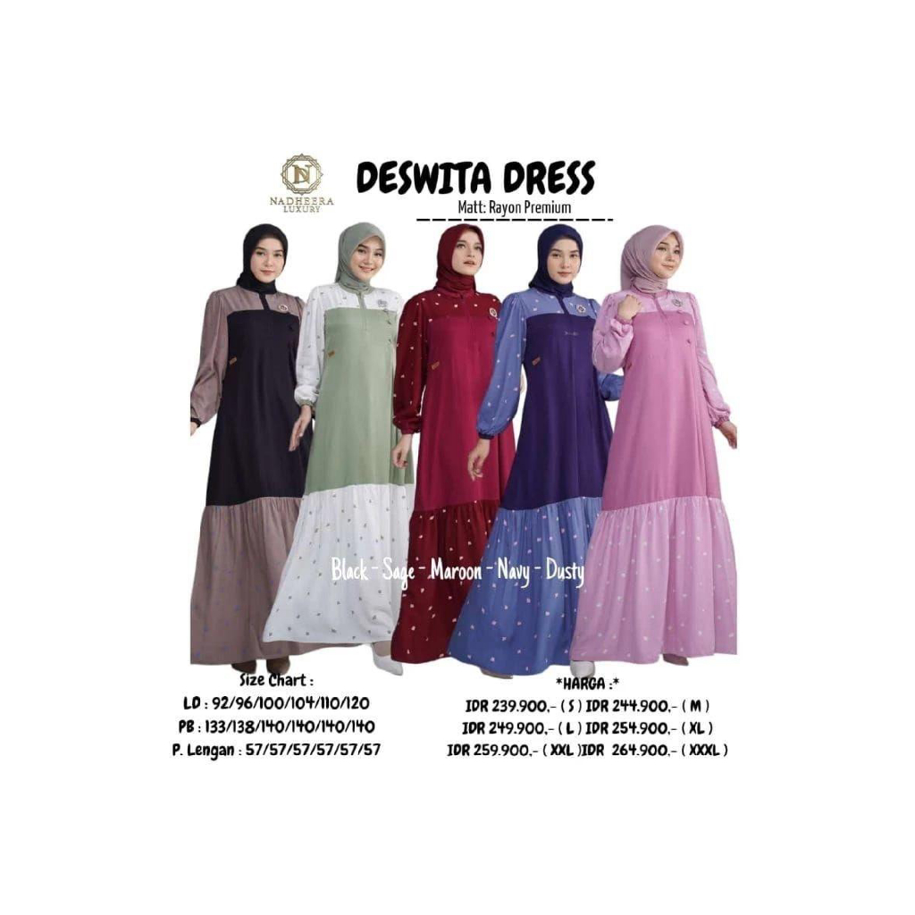 GAMIS DESWITA BUSUI FRIENDLY BY NADHEERA LUXURY