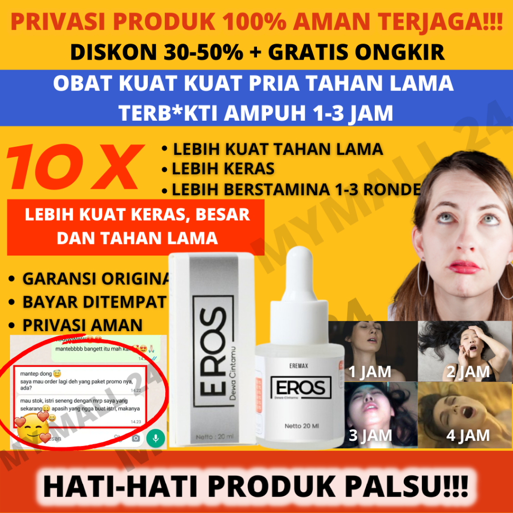 Eros Eremax Original Obat Kuat Tetes Pria Garansi Asli