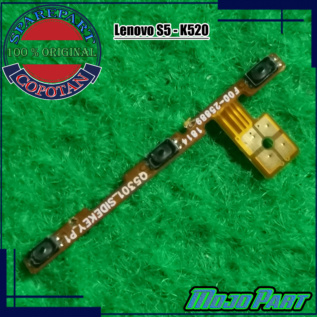 Lenovo S5 - K520 fleksibel flexible tombol power on off dan volume copotan