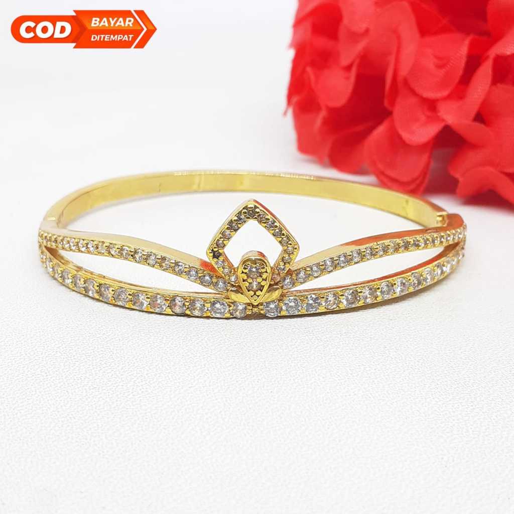 white-gelang xuping lapis emas model kekinian wanita dewasa kwalitas terbsik HU893