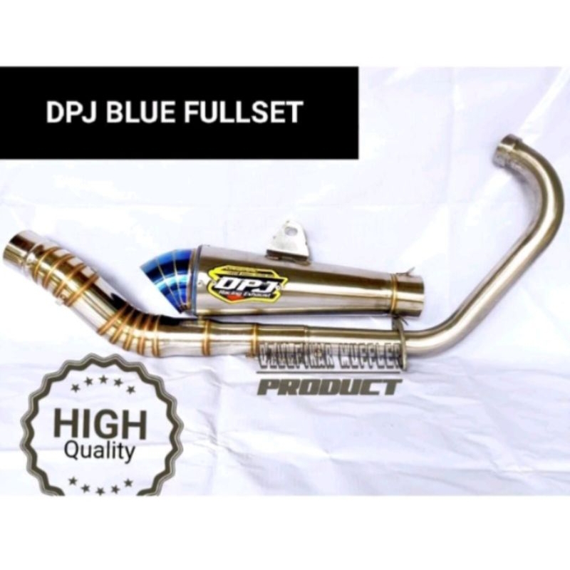 KNALPOT RACING DPJ JIGSAW CORONG BLUE BUAT MOTOR MP CB GL