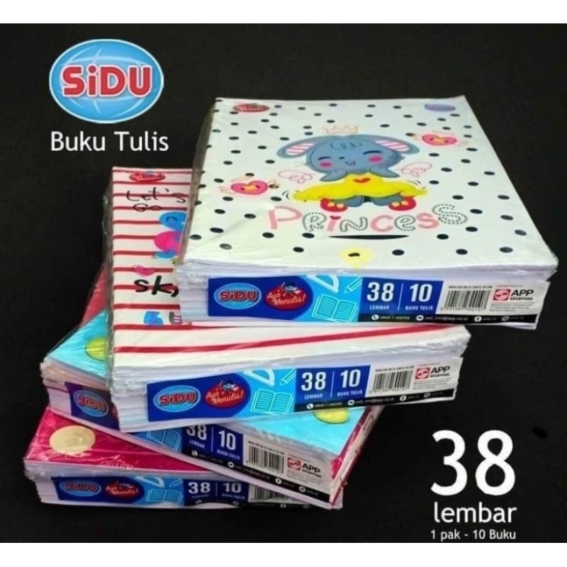 

(MURAH) Buku tulis Sinar Dunia 38 lembar / Buku Sidu 38 (1 Pak)