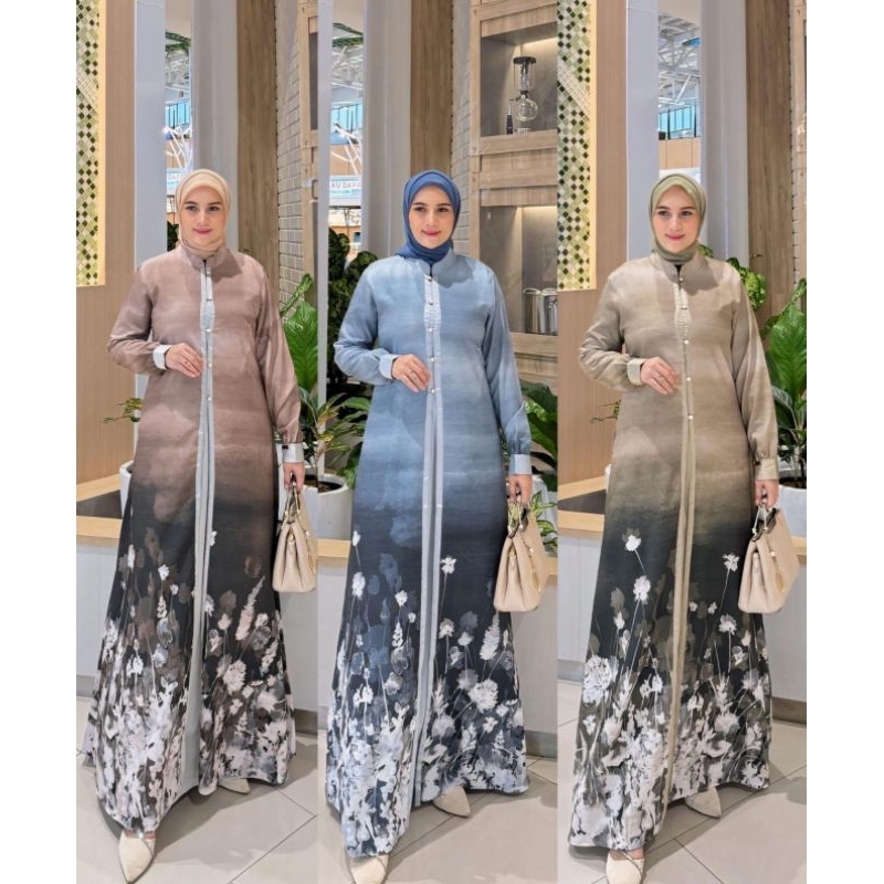 Aura dress by Irena fashion / gamis semi outer motif cantik irena