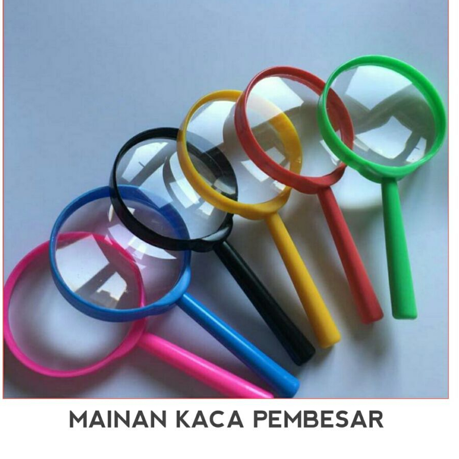 

GROSIR 20 PCS MAINAN KACA PEMBESAR + PENSIL *SPO MAGNIFIER COLLORFULL*