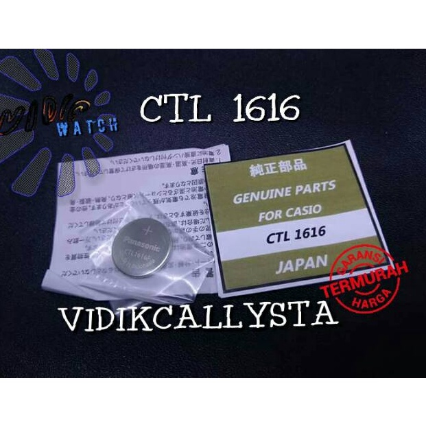 KODE O23K CTL 1616 BATERAI JAM PANASONIC CTL1616 CTL1616 23 V ORIGINAL FOR CASIO RECHARGEABLE