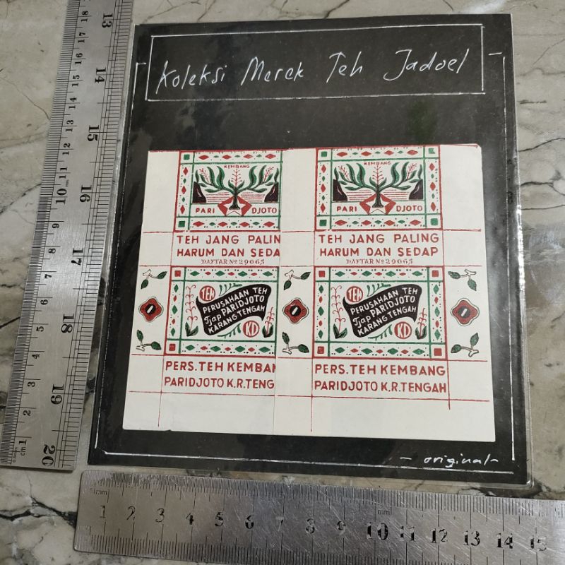 

KL12LW Kertas Label asli jadul, kertas lawas