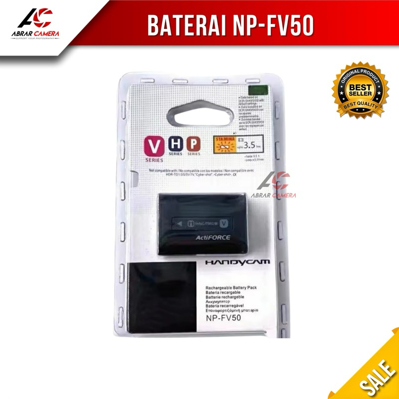 Baterai SONY NP-FV50 Battery Kamera for Handycam DCR-SR15 SR21 SR68 SR88 SX15 SX21 SX45 SX65