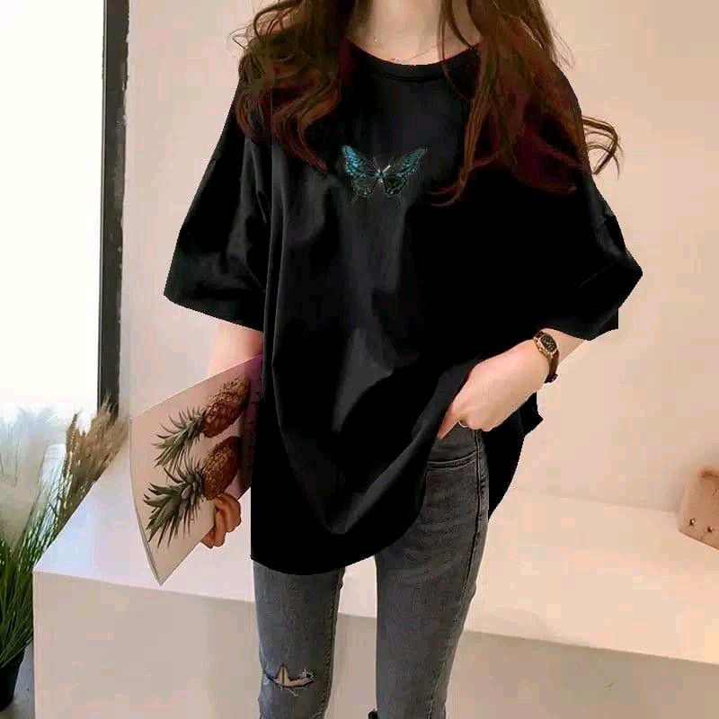 Viaaastoree  KAOS OVERSIZE KUPU BUTTERFLY| KAOS WANITA PRIA