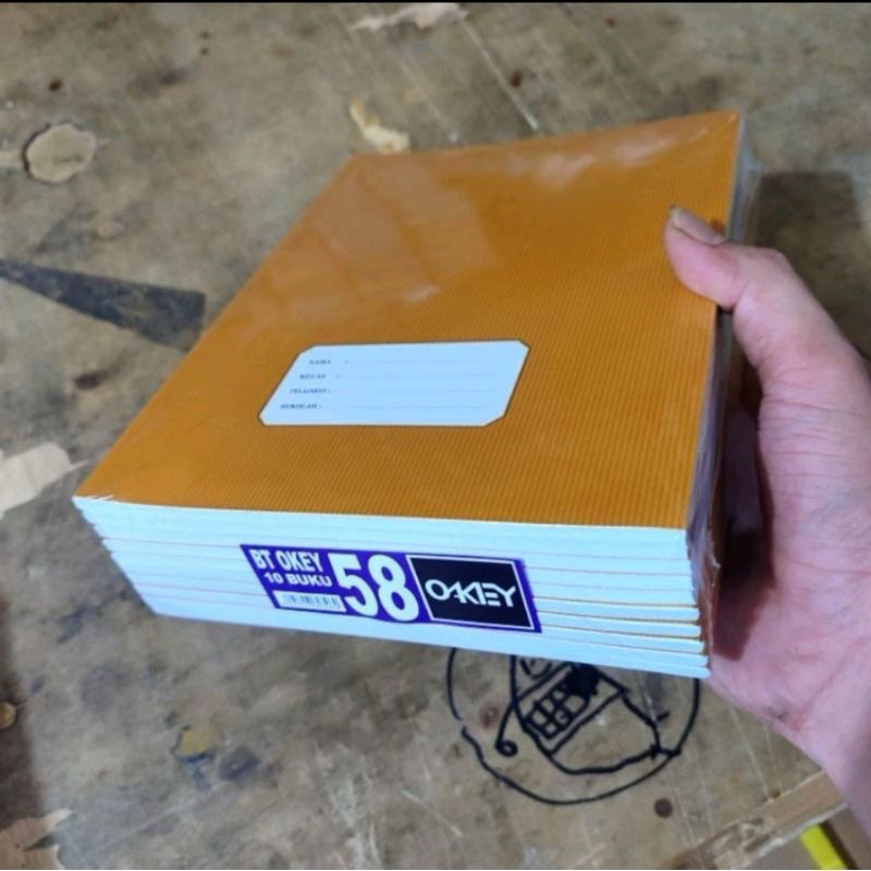 

BUKU TULIS OKEY 58 LEMBAR SAMPUL COKELAT/KRAFT 10pcs