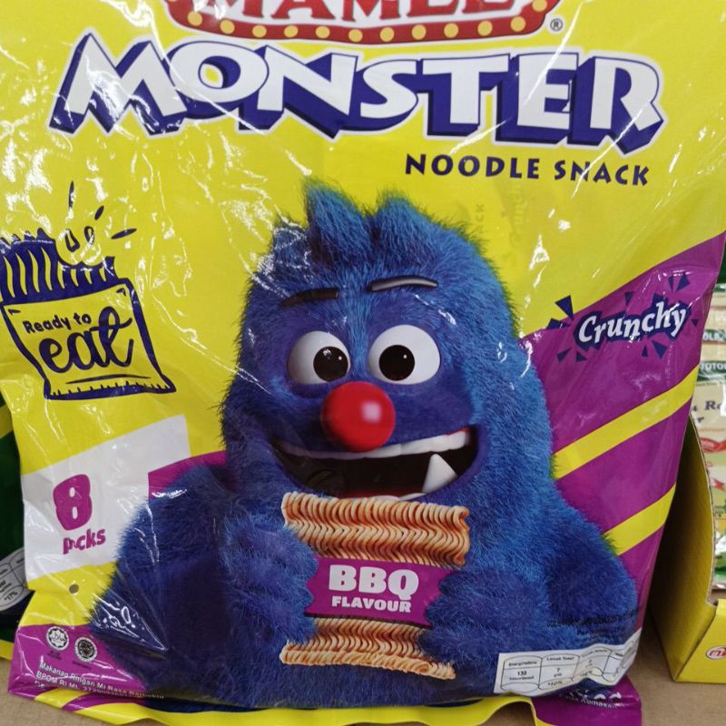 

Snack Mamee Monster BBQ & Chicken (8 Pack)