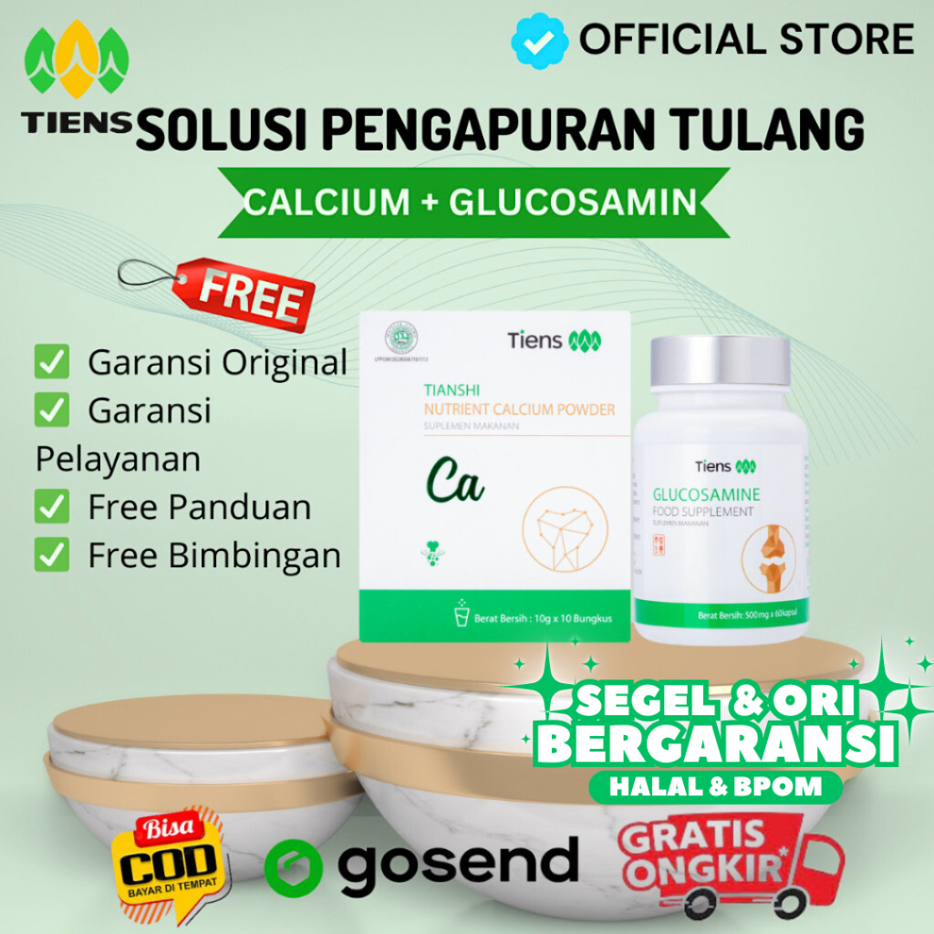 Paket Produk Tiens Untuk Pengapuran Kesehatan Tulang Keropos Osteoporosis Original Halal BPOM