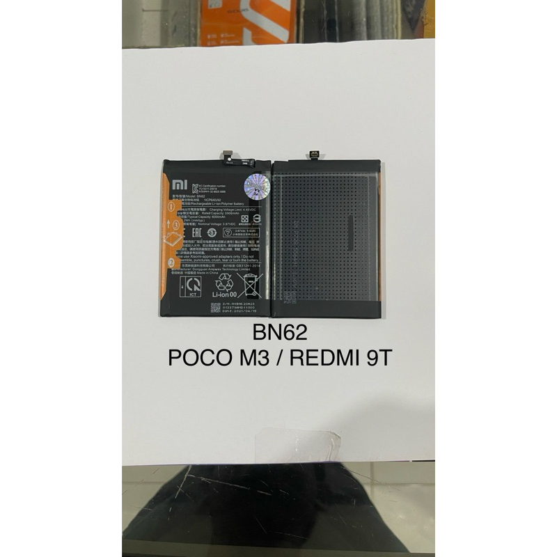 BATERAI POCO M3 / REDMI 9T BN62 ORI