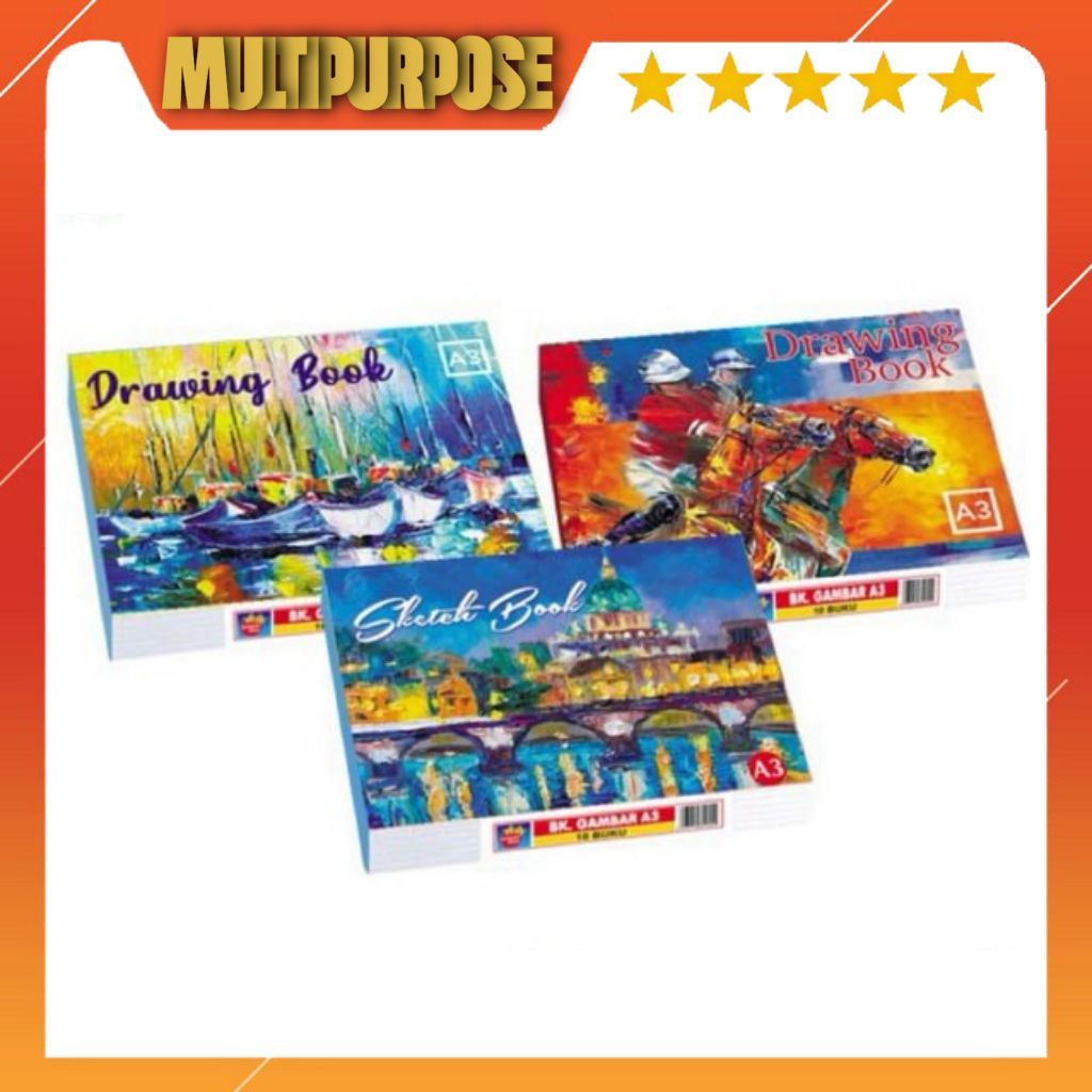 

BUKU GAMBAR DRAWING BOOK A3 PAPERSTAR BUKU MENGGAMBAR BESAR