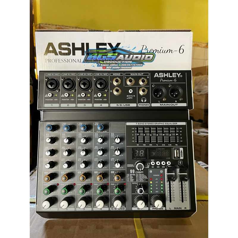 mixer 6 channel Ashley premium 6