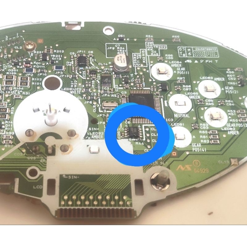 IC EEPROM EPROM 93C46 speedometer Karisma D soket putih