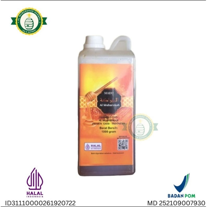 

Madu All Mubarokah Kemasan 1Kg 1200g Kuning Kecoklatan
