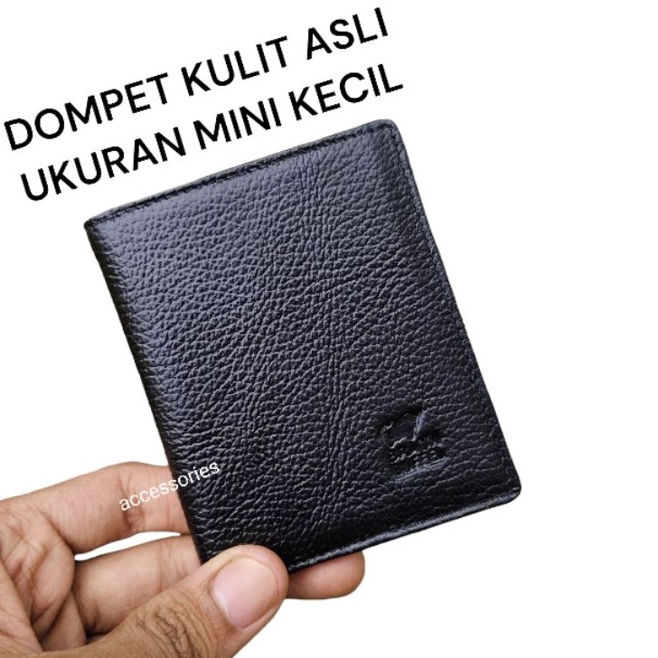 Flash Sale Dompet Mini Pria wanita Kulit Asli  Dompet kulit Sapi Ukuran Kecil Simple style