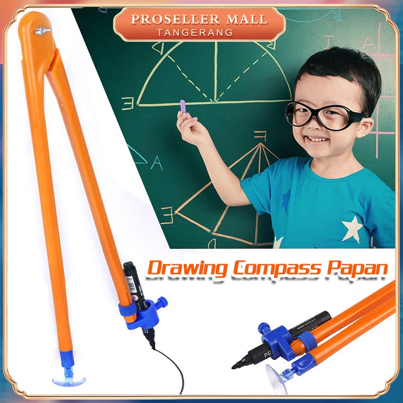 

KODE H1J4 Adjustable Jangka Drawing Compass Papan Tulis Untuk Guru