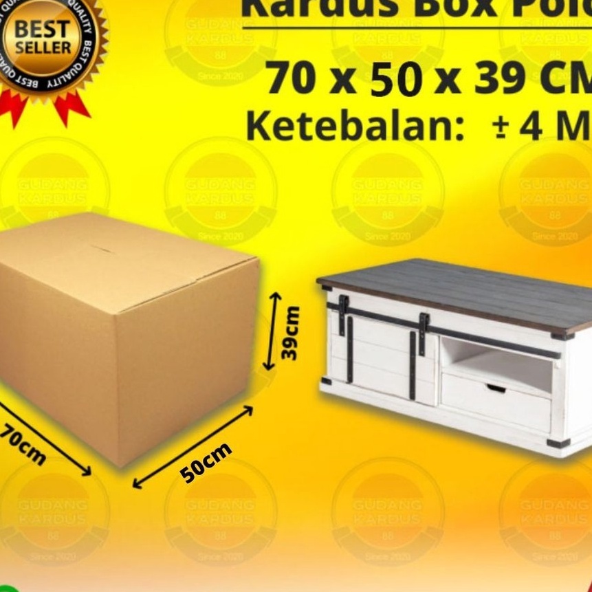 

KP8 Kardus Karton Box Besar 7x5x39 CM Dus Packing Pindahan Tebal Kokoh Jumbo Polos