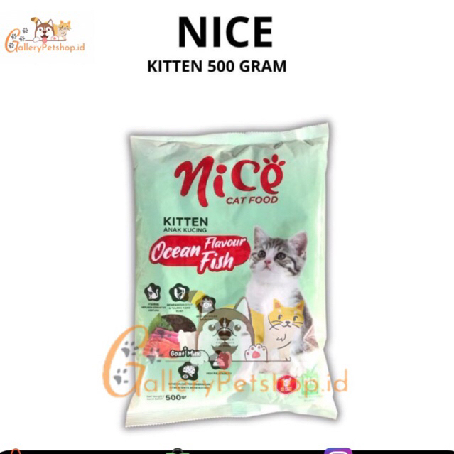 PROMO Nice Kitten Freshpack 500g / Makanan kucing kering murah