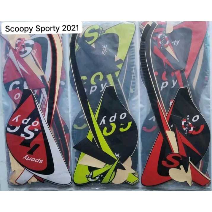 Stiker Striping Motor Honda Scoopy Sporty 2021 List Les Body Motor Honda Scoopy Sporty 2021