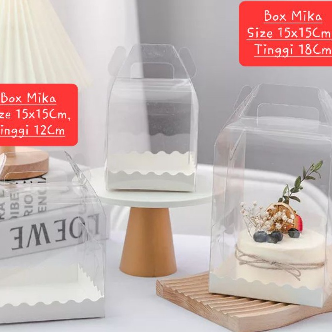 

Gila Box Mika Cake Tenteng 1Pc Kotak Kue Tart Transparan