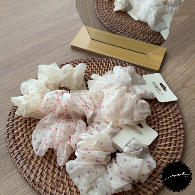 korean Scrunchie / ikat rambut korea /pita lucu/ ikat rambut kamino / pita korea / scrunchie kamino 