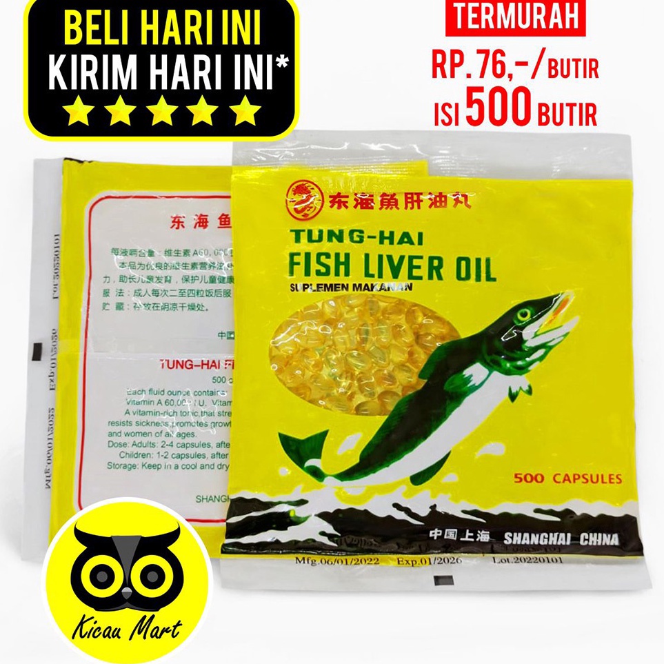 Best Promotion  MINYAK IKAN UNTUK BULU KUCING ANJING HAMSTER BURUNG VITAMIN FISH LIVER OIL TUNGHAI T