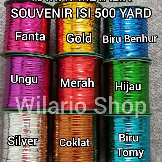 

Unggul PITA KAWAT SOUVENIR PITA KAWAT METALIK KAWAT PITA SOUVENIR TWIST TIE ISI 5 YARD 45 METER