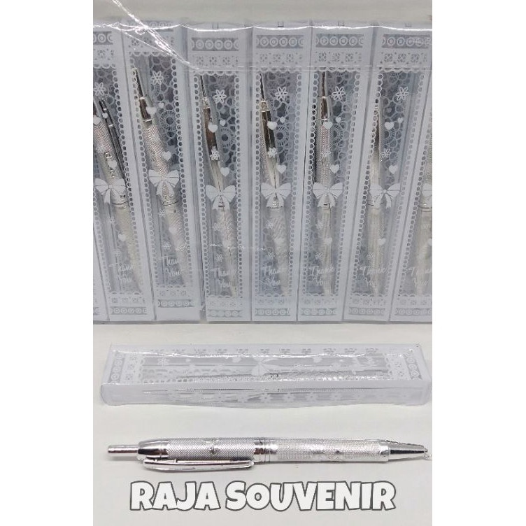 

KODE E3I2 ISI 5 SOUVENIR PULPEN PERAK KEMAS MIKA SOUVENIR PULPEN MURAH PULPEN SILVER MURAH