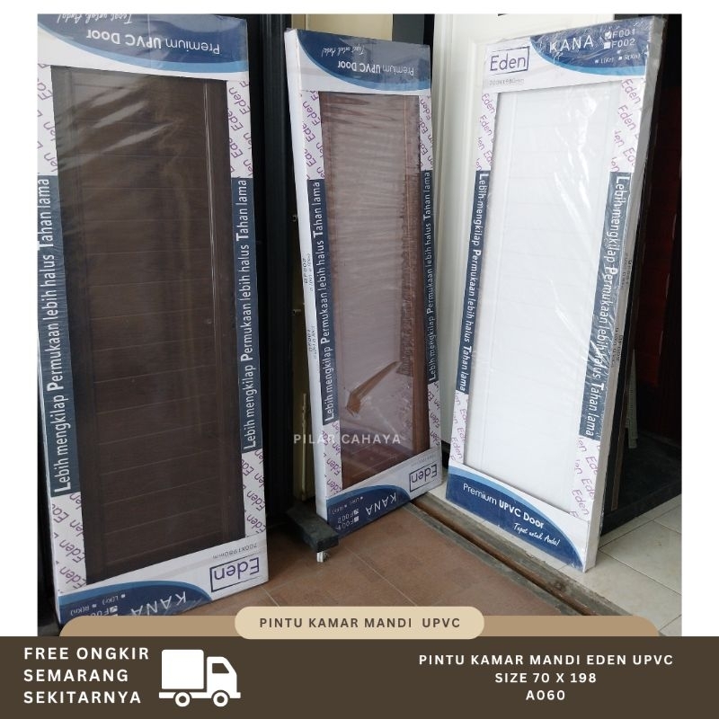 Pintu Kamar Mandi Eden Kana 70x198 Pintu Kamar Mandi Upvc Kaca F001 F002 F003