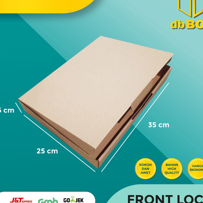 

KP8 1pcs Kardus uk 35x25x5 cm box Die Cut dan easy usage