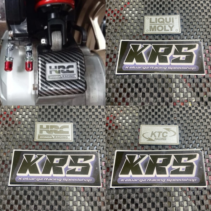 EMBLEM TUTUP SENSOR VARIO EMBLEM COVER SENSOR VARIO HRC LIQUI MOLY KTC RACING