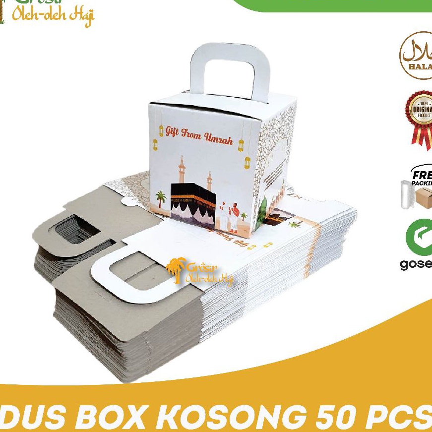 

Murah Dus Box Kosong Unik Oleh Oleh Haji dan Umroh isi 5 pcs