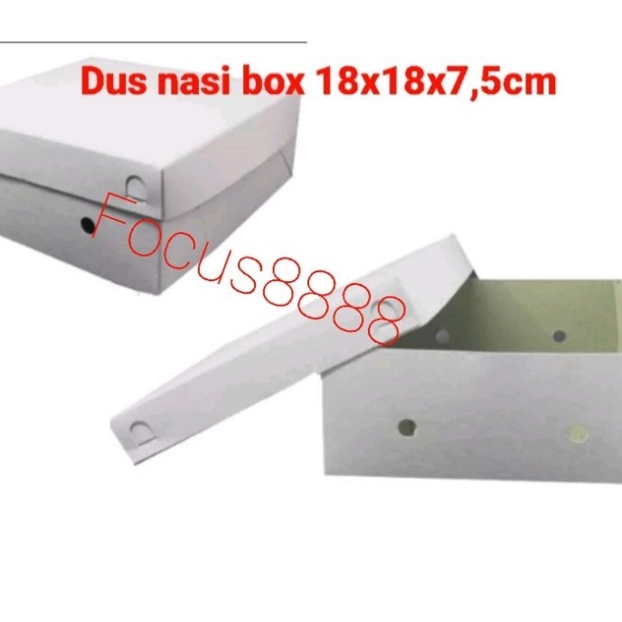 

Wow Dus 18x18 isi 5pcs 4gr Dus nasi box 18x18 tebal