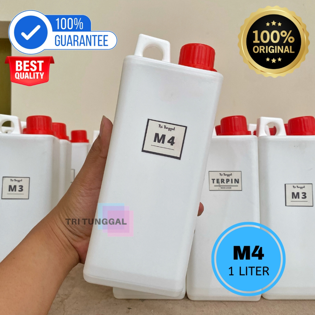 Merchendaisestar Reduser M1 M3 M4 Terpin Sablon 1 Liter Thinner Tiner Reducer Thiner Pengencer