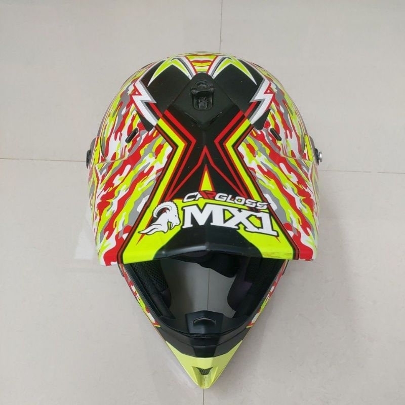 Cargloss Helm Cross Fullface (Trail) MX1 belum pernah dipake