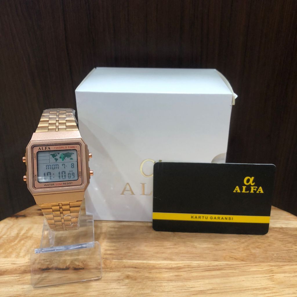jam tangan digital alfa original