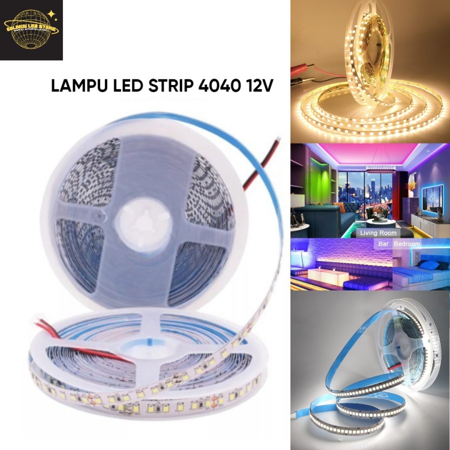 LAMPU LED STRIP 4040 DC 12 VOLT IP 33 / LAMPU STRIP 12V