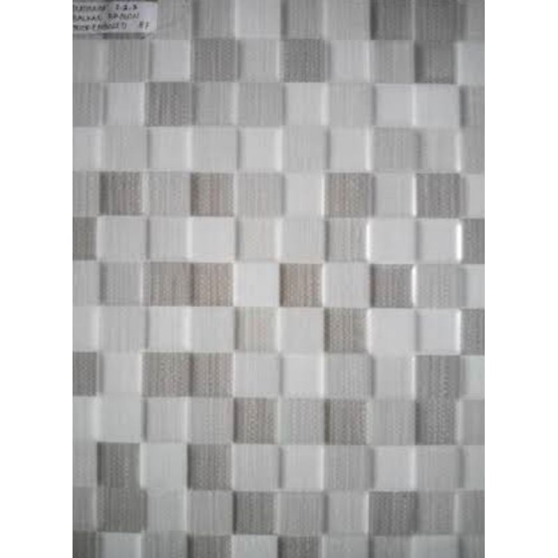 Keramik 25 x 40 Balkan Deco Grey(motif mozaik gradasi abu) kw 1