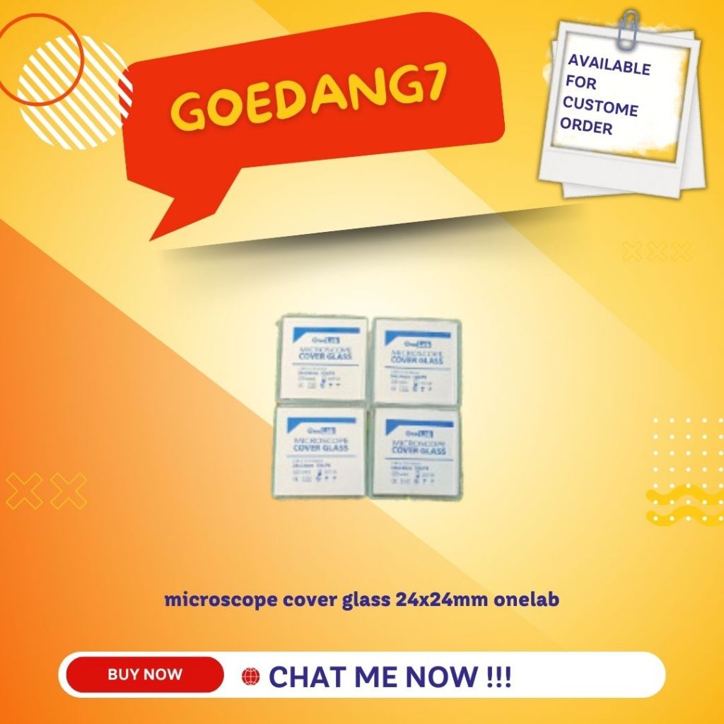 microscope cover glass 24x24mm onelab