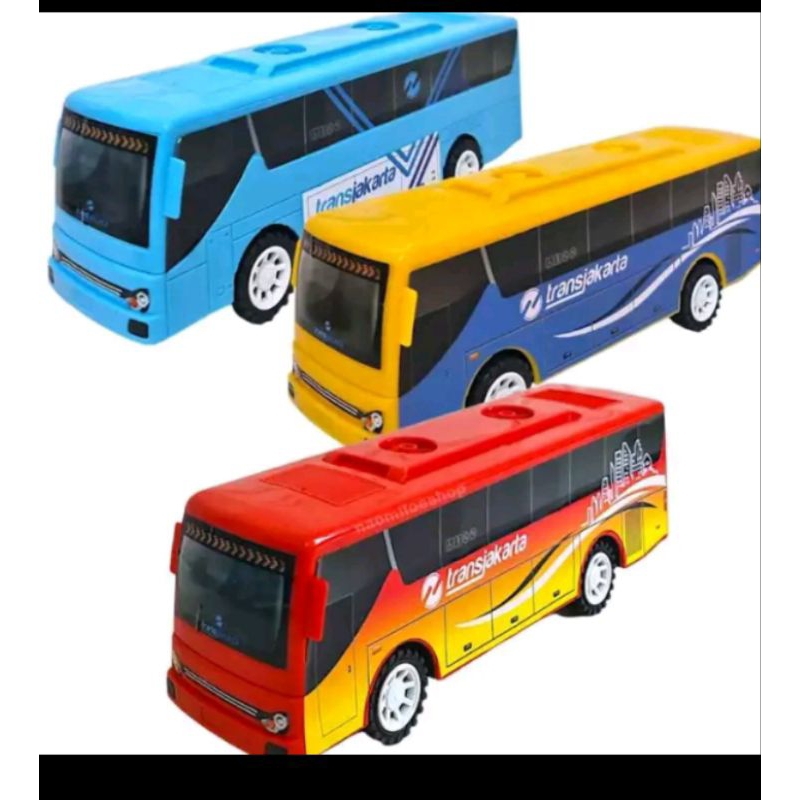MOBIL BUS TRANSJAKARTA BUS BUSWAY MAINAN ANAK
