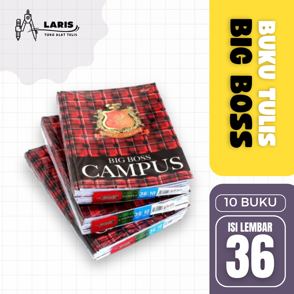 

Buku Tulis BIG BOSS CAMPUS 36 LEMBAR | 1Pak/10pcs