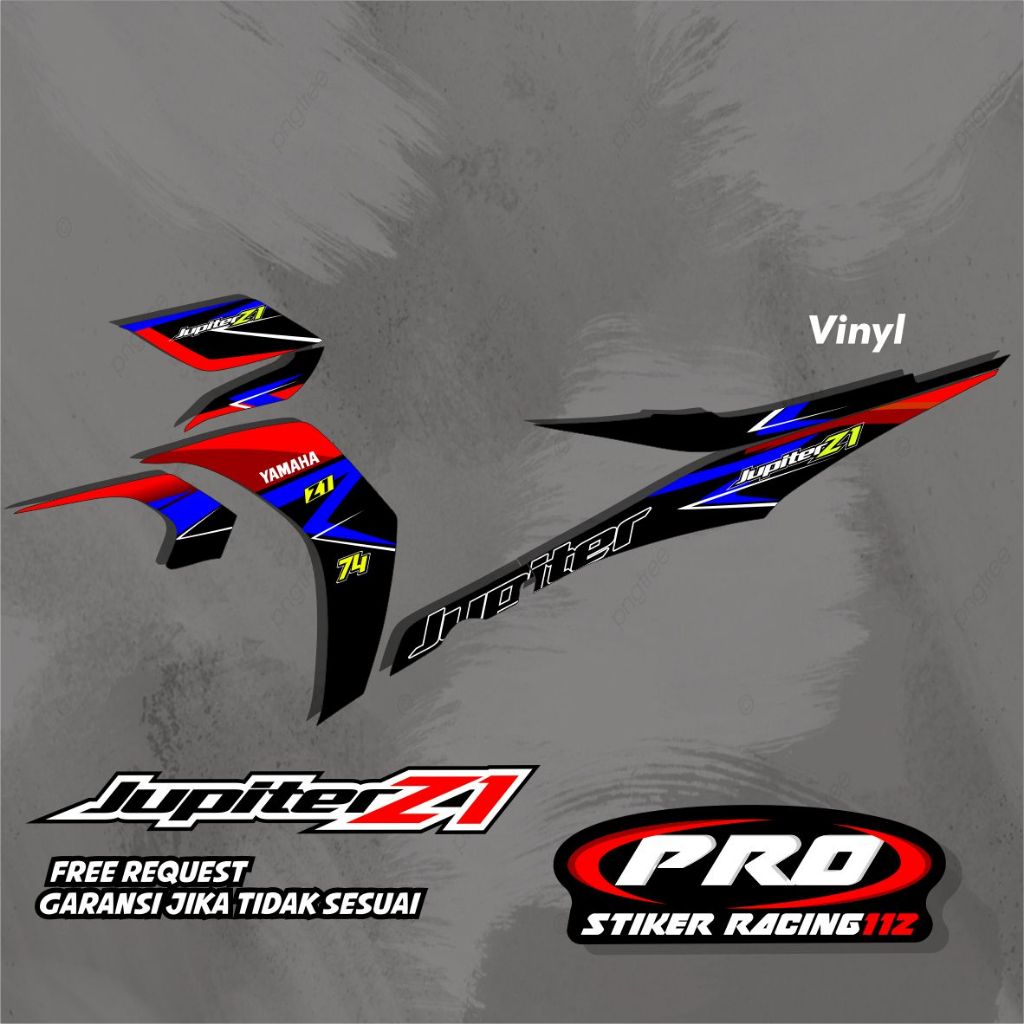 STIKER STRIPING VARIASI JUPITER Z1 - STIKER MOTOR JUPITER Z1 | STIKER JUPITER Z BURHAN | JUPITER Z R
