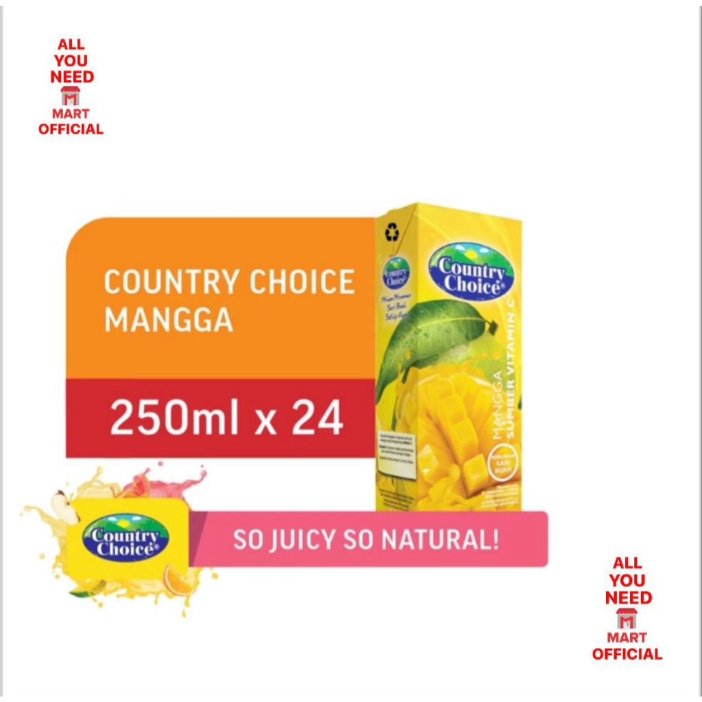 

COUNTRY CHOICE KOTAK 250ML ISI 24PCS/DUS EXP MEI 2025