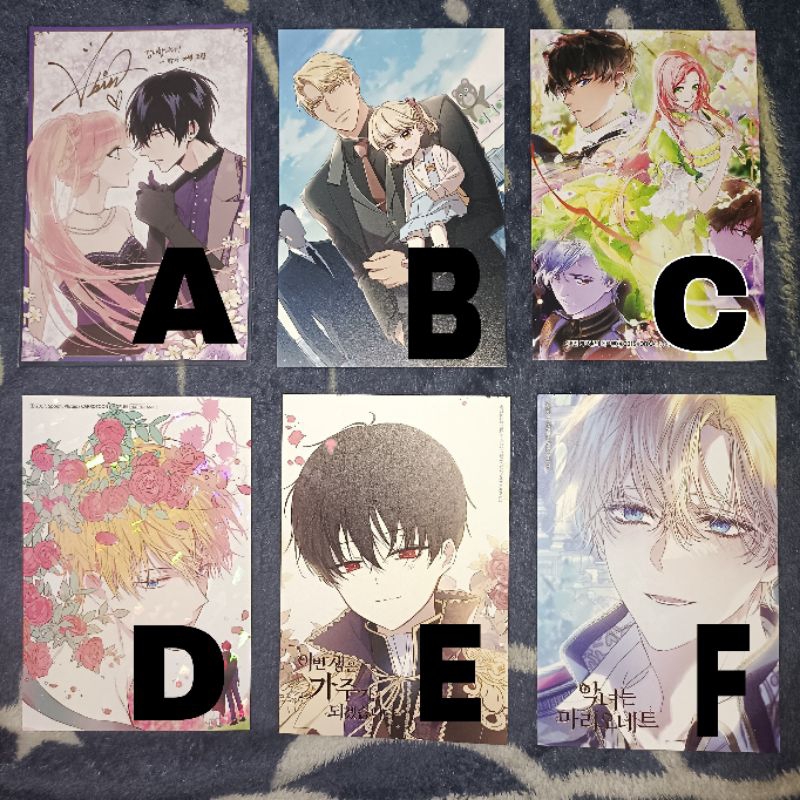 Kolpri Official Postcard Manhwa Kakaowebtoon • the villainess is a marionette• suddenly I became a p