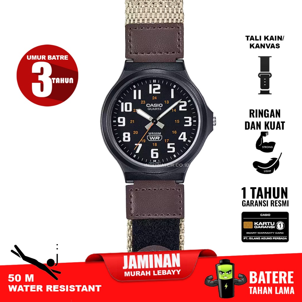 Casio MW-240B-5BV mw240 mw 240 original garansi resmi