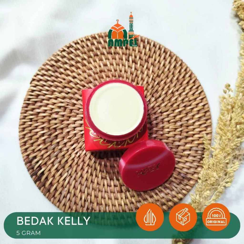 Bedak Kelly Arab Saudi 5gr Pearl Cream Sebagai Foundation Penyerap Mempercantik Wajah Kosmetik Hari