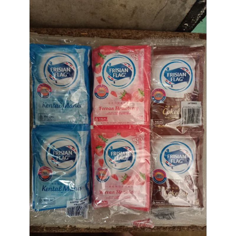 

FRISION FLAG SUSU BENDERA SACHET/RENCENG 6PCS